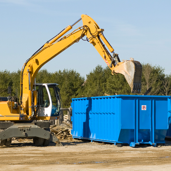 what are the rental fees for a residential dumpster in Frost MI